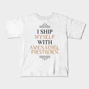 I ship myself with Amenadiel Firstborn Kids T-Shirt